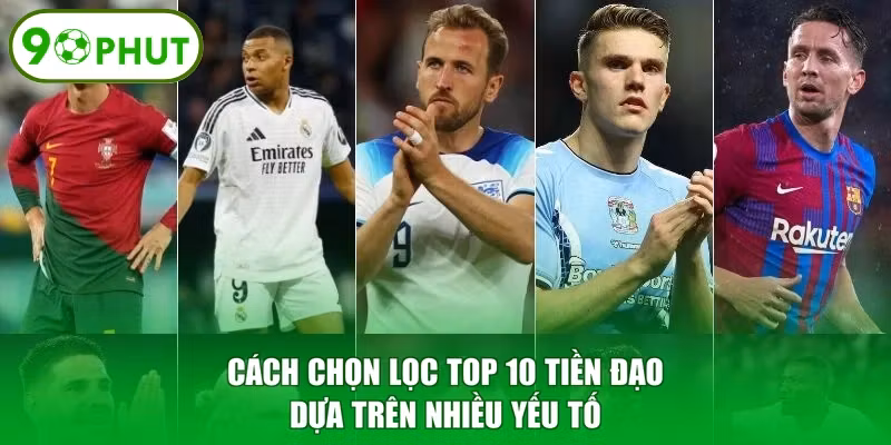 Cách chọn lọc top 10 tiền đạo dựa trên nhiều yếu tố