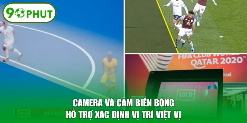 Camera và cảm biến bóng hỗ trợ xác định vị trí việt vị